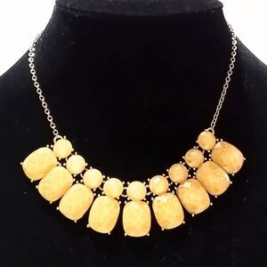 AVON Yellow Shining Stars Statement Necklace 2016